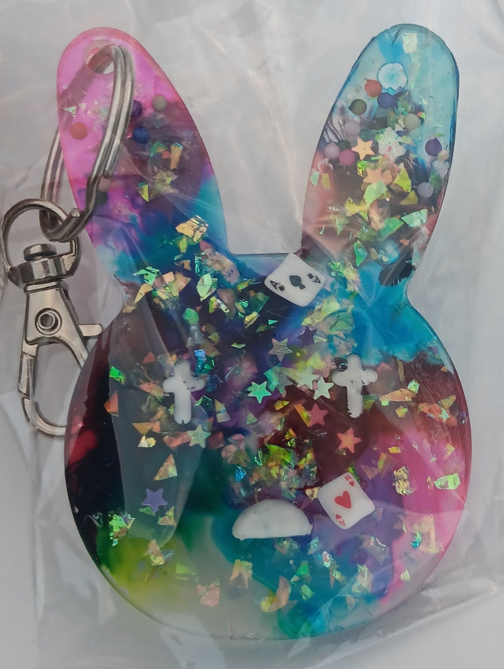 Baf Bunny Keychain Multicolor